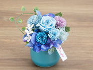 Chouette blue(Preserved Flower)